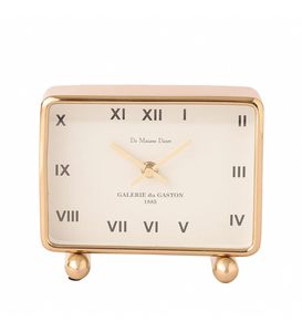 Gold Metal <b>Desk</b>/Table <b>Clock</b> Silent Snooze Function Modern Design Electronic Movement Luxury Decorative - Product Image 4