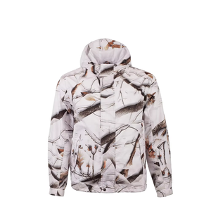 Veste de chasse réversible unisexe haut de gamme en softshell imprimé, 100 % polyester, coupe-vent et imperméable, pour la vente en gros - Product Image 1