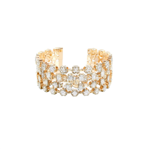 Jewelemarket Juego de Brazaletes de Cristal Chapados en Oro de 2.4 Pulgadas 10575597WH_2.4 Brazaletes y Pulseras de Cristal de Lujo - Product Image 2