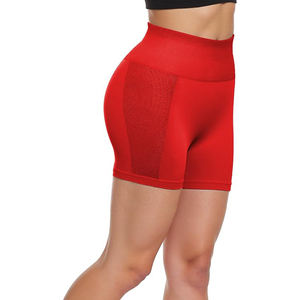 Shorts de sport taille haute avec soutien liftant et contrôle total du ventre, en tissu doux sans coutures pour la gym et l'entraînement - Product Image 4