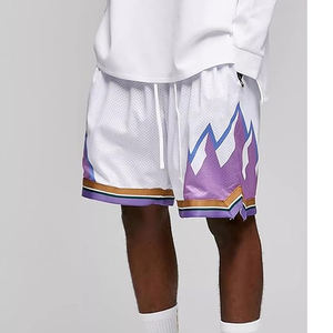 Pantalones Cortos Deportivos de Baloncesto para Hombre, Sublimados, de Doble Capa, Resistentes, de 5 Pulgadas, Personalizados, de Lona, Resistentes al Viento, de Cintura Media - Product Image 6