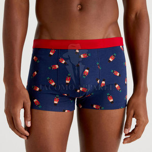 Boxer décontracté en mélange de coton pour homme, respirant, extensible, avec ceinture confortable, pour usage quotidien - Product Image 3