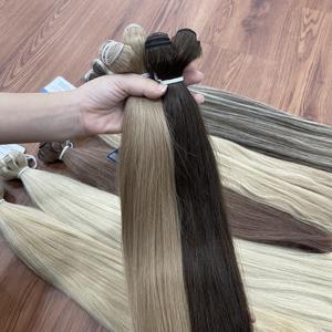 Extensions de cheveux humains vietnamiens de qualité supérieure, tissage double machine, prêtes à être expédiées, ondulées naturelles, prêtes à être expédiées - Product Image 3