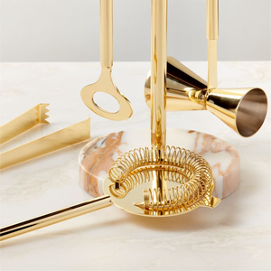 Ensemble d'outils de bar en laiton doré de style occidental, très vendu, respectueux de l'environnement, pour restaurants, café et vin, qualité supérieure, meilleur prix - Product Image 3
