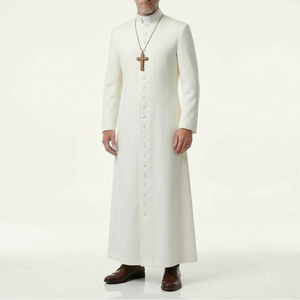 Túnica litúrgica para clérigos de iglesia al por mayor, bordada a medida, transpirable y cómoda, ropa religiosa - Product Image 1