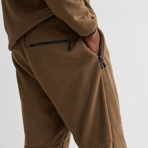 Pantalones Deportivos Largos para Hombre, Corte Ajustado, Forro Polar, Poliéster Ecológico, Estilo Vintage, para Invierno, Correr, Gimnasio - Product Image 5