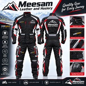 Veste et pantalon de moto imperméables pour homme, ensemble de protection pour la conduite - Product Image 2