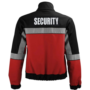 Chaqueta de seguridad reflectante transpirable de poliéster de alta visibilidad para hombre, cortavientos, impermeable, con capucha, para trabajo, construcción, mecánica - Product Image 3