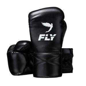 Nuevo Set Profesional de Guantes de Boxeo de Cuero Fly, Protector de Cabeza e Ingle, Transpirable y Duradero, Color Negro - Product Image 2