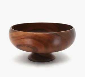 Moderna Tazón de Madera de Acacia Segmentada, Hecha a Mano, Cónica, para Servir Ensaladas, Ecológica y Sostenible, para Cocina y Hogar - Product Image 5