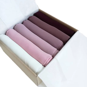Women Chiffon Scarf Hijab <b>Wrap</b> Solid Color <b>Shawls</b> Headband Muslim Hijabs - Product Image 1