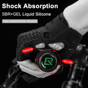 Guantes de Ciclismo para Hombre y Mujer con Almohadilla Antideslizante y Absorbente de Impactos, Guantes de Ciclismo sin Dedos, Ligeros y Transpirables - Product Image 4