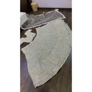 Natural Waistline <b>Ball</b> Gown Lehenga Choli Party Wear with Thread & Paper <b>Mirror</b> Work - Product Image 2