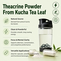 Théacrine de haute pureté 98% CAS 2309-49-1, alcaloïde naturel, extrait de thé amer Kucha, poudre de théacrine pour l'énergie et la concentration