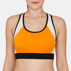 Sujetador Deportivo de Alta Sujeción, Estilo Atlético y Simple, Tejido Transpirable de Secado Rápido, Logotipo Frontal, Ecológico, para Yoga y Actividades Diarias - Product Image 1