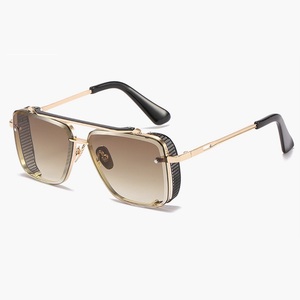 Gafas de Sol Punk de Metal Vintage de Doble Puente de Alta Calidad RTS, Novedad, Protección UV 2026 para Hombre y Mujer - Product Image 6