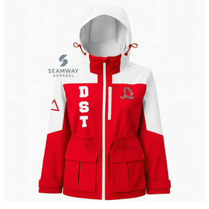 Delta |   Sigma |   Chaqueta Impermeable con Capucha para Mujer Theta Sorority, Chaqueta Deportiva de Tela Suave, Impermeable, Artículos Griegos - Product Image 1