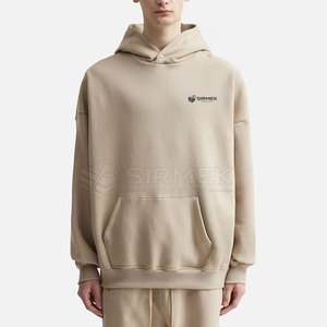 เสื้อฮู้ดดี้โอเวอร์ไซส์ผ้าคอตตอนผสมสำหรับผู้ชาย สไตล์สตรีทแวร์ มีกระเป๋า ดีไซน์ทันสมัย ทรงปกติ เหมาะกับฤดูหนาว - Product Image 6