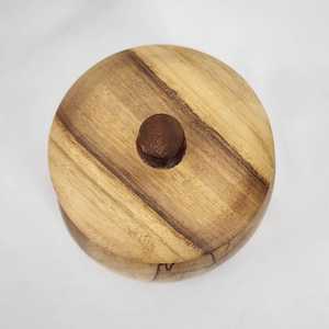 Natural <b>Bamboo</b> Wooden Jar 250ml Reusable Kitchen Storage <b>Container</b> with Wooden Lid Luxury Design for Spice AZ ENTERPRISES - Product Image 3