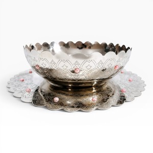 Magnifique Assiette et Bol en Argent au Design Palmier pour Chocolats – Accessoires Personnalisables pour Chocolats – Fournisseur – Tailles et Couleurs Personnalisables Disponibles - Product Image 6