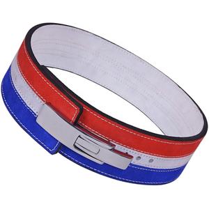 เข็มขัดยกน้ำหนักหนังแท้สำหรับออกกำลังกาย ราคาโรงงาน ขายส่ง แบบยูนิเซ็กซ์ หัวเข็มขัดแบบคันโยก ทำจากหนังวัว - Product Image 2