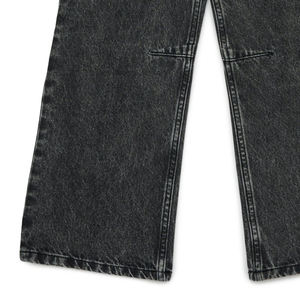 Pantalon tendance pour garçons, jean noir dégradé, coupe droite, pour acheteurs en gros, service OEM, avec poches latérales et design décontracté. - Product Image 5