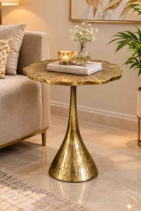 Mesa Auxiliar Creativa de Aluminio Dorado con Forma de Delfín, Estatua Moderna de Animal Marino, Soporte para Café, Mesa Decorativa para Sala de Estar, Mesa Auxiliar para Sofá - Product Image 4