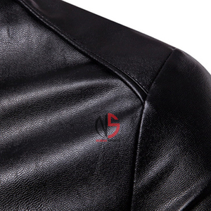 New Arrival Design Color Block Men's Genuine Leather <b>Jacket</b> Custom Eco Friendly Premium Quality <b>Waterproof</b> Breathable Windproof - Product Image 5