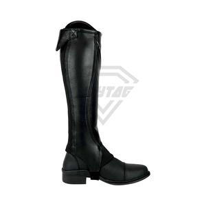 Customizable Unisex English <b>Half</b> <b>Chaps</b> Horse Riding Genuine Leather Zipper High Quality Comfortable Equestrian Sets Accessories - Product Image 1