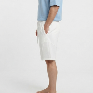 OEM Solid <b>White</b> High Quality 450G 100% Cotton Heavy <b>Men's</b> <b>Shorts</b> High Street Loose Casual Private Label <b>Shorts</b> for <b>Man</b> - Product Image 5