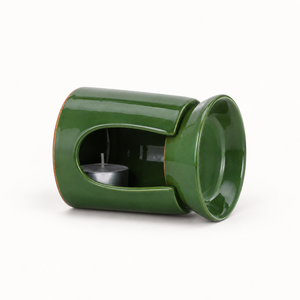 Brûleur d'huile d'agarwood en céramique fait main, écologique, diffuseur aromatique en grès, porte-encens pour la méditation et le spa à domicile - Product Image 3