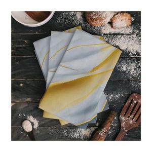 100% Organic Cotton GOTS Certified Mini Flower Printed Gauze Fabric 42x42cm Dinner Tea <b>Towel</b> Hotel Wedding Ramadan Decoration - Product Image 6