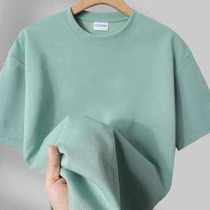 T-shirt oversize en coton 230 g/m² de haute qualité, uni, col rond, style streetwear, personnalisable avec logo brodé, grandes tailles homme. - Product Image 5