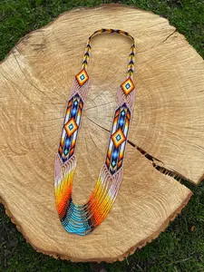 Ensemble de bijoux bohèmes pour femmes TOP HIGH, collier en perles de verre épaisses, style bohème, pour l'été, la plage, les mariages - Product Image 2