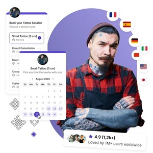 Servicios de Software de Gestión para Estudios de Tatuajes Personalizados: Sistemas Digitales de Reserva de Portafolios de Artistas con Entrega Rápida - Product Image 1