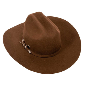 Sombrero de Vaquero Personalizado de Lana 100% Marrón, Ala Ancha, Estilo Western, Ajustable, Unisex, para Viajes, Rodeo y Uso Casual al Aire Libre, OEM - Product Image 4