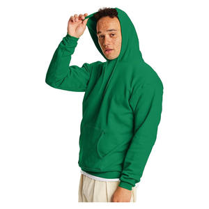 Sudadera con Capucha Verde Lisa para Hombre, Sudadera sin Estampado, Personalizable, Estilo Urbano - Product Image 3