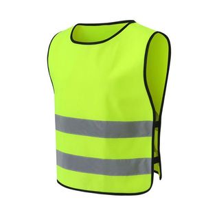 Gilet de sécurité pour enfants personnalisé, classe 2 ANSI, haute visibilité, multifonction, en maille polyester, marque personnalisée - Product Image 1