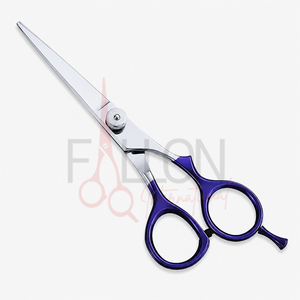 Tijeras de Peluquería Profesionales, Tijeras para Cortar Cabello de Acero Inoxidable, Tijeras de Salón con Mango Morado, Tijeras de Peluquería - Product Image 2