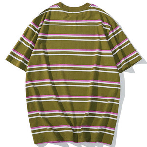 เสื้อยืดแขนสั้นคอโอเวอร์ไซส์ทรงปกติ สีฟ้าอ่อน น้ำหนัก 180 กรัม สำหรับผู้ชาย แบบเฮนลีย์  ไม่มีลายด้านหน้า ผ้าถัก สีพื้น สวมใส่สบาย - Product Image 2
