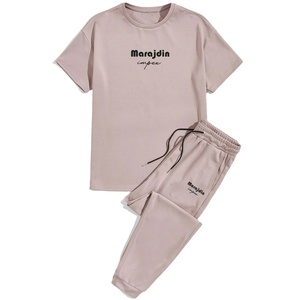 2026 New Arrival Wholesale Summer Men Casual T-shirt <b>Trouser</b> Set Breathable T-shirt <b>Trouser</b> Set - Product Image 3