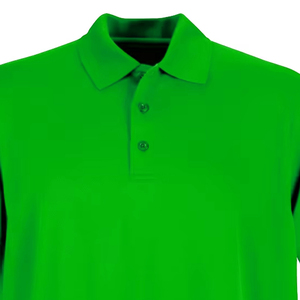 Lightweight Daily Wear Streetwear Green Color Short Sleeve Knitted <b>Polo</b> Shirt Cotton Fabric Regular Fit Modern Style Shirt - Product Image 2