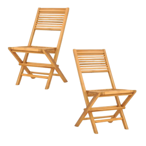 Sillas de madera de teca hechas por artesanos con un diseño moderno para Garde al aire libre, terraza y comedor - Product Image 5