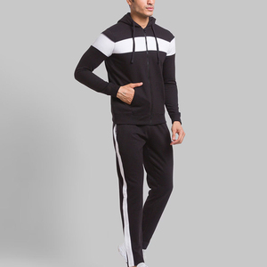 Ensemble de survêtement pour homme à capuche pour l'hiver - 100% coton, streetwear, coupe classique, couleur unie, design imprimé, qualité supérieure - Product Image 3
