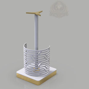 Boîte à mouchoirs de luxe moderne en acier inoxydable, non pliable, personnalisable, sur pied, pour salle de bain en Palestine - Product Image 1