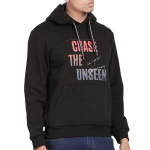 Sudadera con capucha de invierno para hombre de algodón de alta calidad 100%, logotipo impreso personalizado, hombro caído ligero, tamaño Regular, teñido liso - Product Image 4