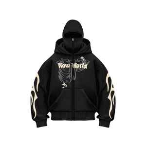 Sudaderas con Capucha para Hombre, Invierno, Sólidas, Casuales, 100% Algodón, Logotipo y Diseño Personalizados, Transpirables, Ecológicas, 450g, para Adultos - Product Image 1