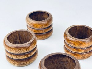 Handmade Eco-Friendly <b>Wooden</b> Napkin <b>Rings</b> American Style Round Shape Retro Design Durable 4.5cm Width Wedding Table Decoration - Product Image 6