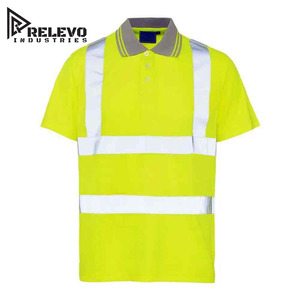 Camisetas de Trabajo Reflectantes de Seguridad ANSI Clase 1 de Alta Calidad, 100% Algodón, Logotipo Personalizado Impreso, Sólidas, Largas/Cortas, Relevo - Product Image 1