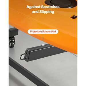 Supporto per kayak resistente per 3 kayak, capacità 200 libbre, regolabile, autoportante, con ruote bloccabili, per uso interno ed esterno - Product Image 6